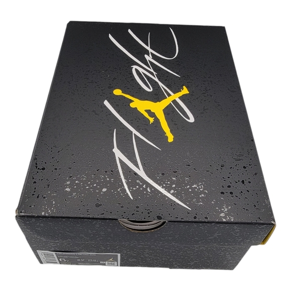 Nike Air Jordan 4 Retro Thunder GS Sz 6Y Yellow Black - Picture 6 of 7